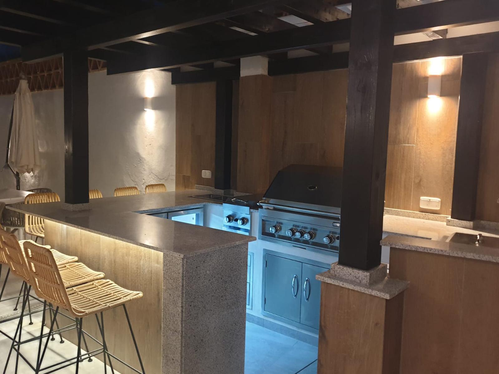 Villa Ampola outdoor kitchen and BBQ